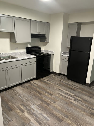 Kitchen refrigerator view